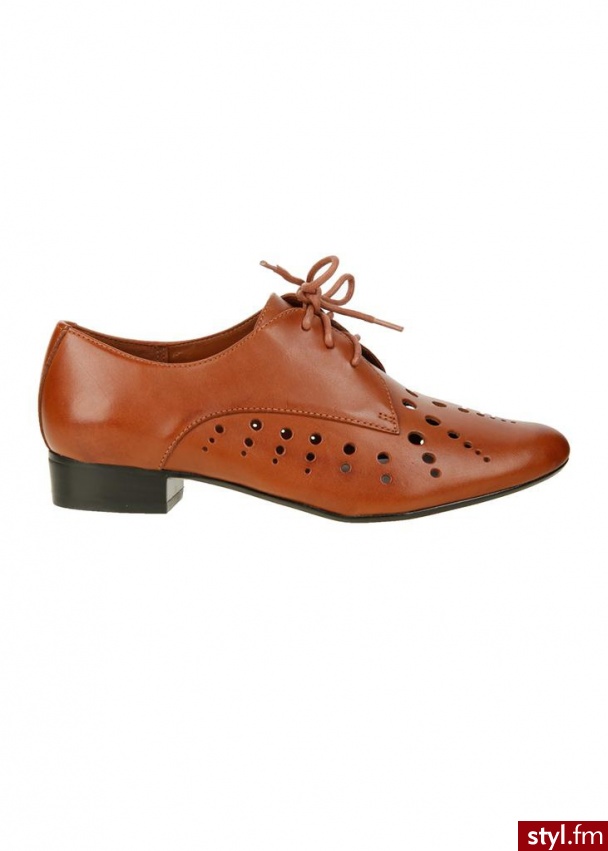 CLARKS Półbuty bodkin bay ażurowe brązowy - Półbuty Buty Moda
