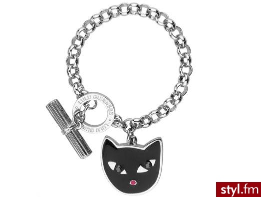 Czarny kot na bransoletce od Lulu Guinness - 75 GBP - Pozostałe Dodatki Moda