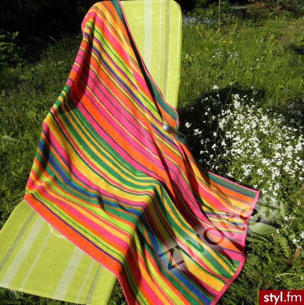 Zwoltex Ręcznik Plażowy Bali Paski 100x160 - Paski Dodatki Moda