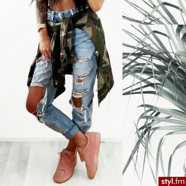 Jeansy Spodnie Moda