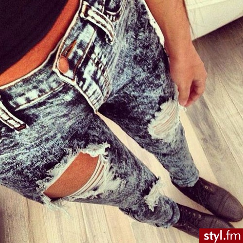 Jeansy Spodnie Moda