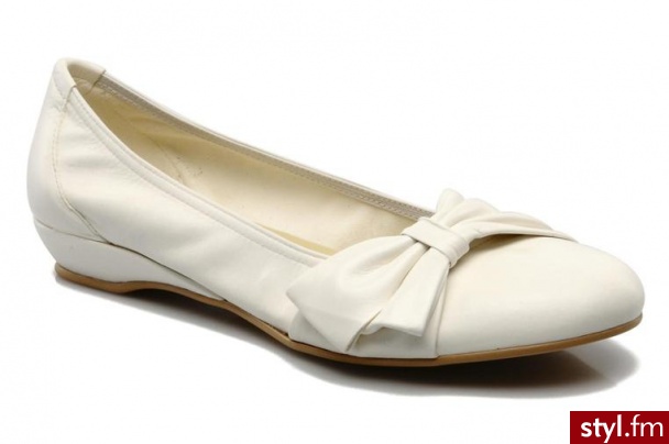 Georgia Rose BALERINKI TIMANE BY GEORGIA ROSE (Biały) - Balerinki Buty Moda