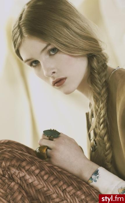Blond Warkocze Proste Na co dzień Długie Fryzury