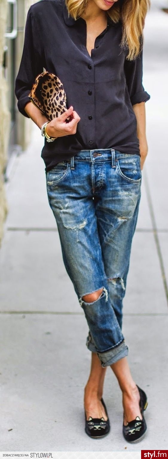 Jeansy Spodnie Moda