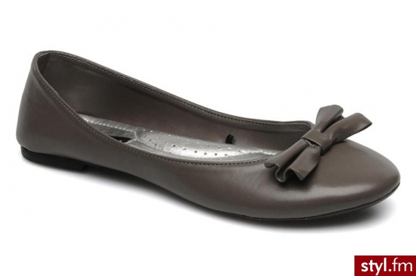Isotoner BALERINKI BALLERINE CITY GRAND NOUD BY 67522Taupe - Balerinki Buty Moda