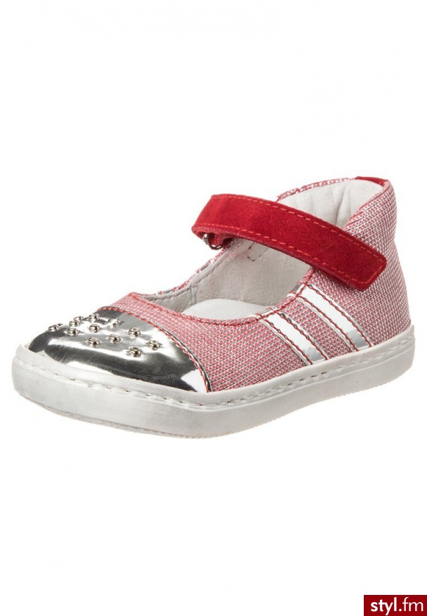 Gattino Baleriny z zapięciem czerwony (G1761/132) - Balerinki Buty Moda