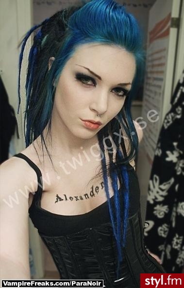 EMO Alternatywne Średnie Fryzury