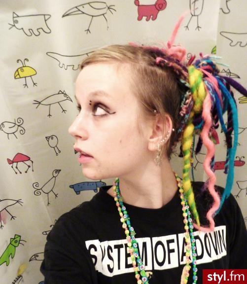 Punk Rock Alternatywne Średnie Fryzury