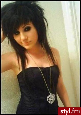 EMO Alternatywne Średnie Fryzury
