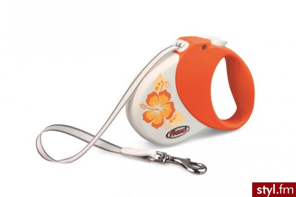 Flexi Smycz Hawaii Pomarańczowa - Psy Zwierzaki