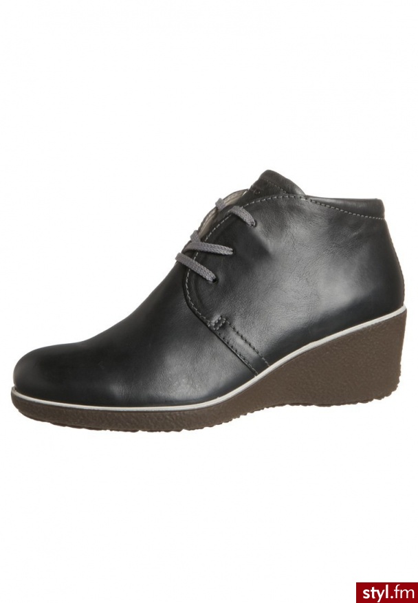 ecco SHIVER Botki na koturnie czarny (220563) - Botki Buty Moda