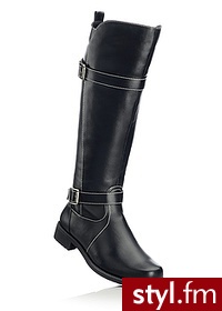 Bonprix Kozaki czarny 964562_25173 - Kozaki Buty Moda
