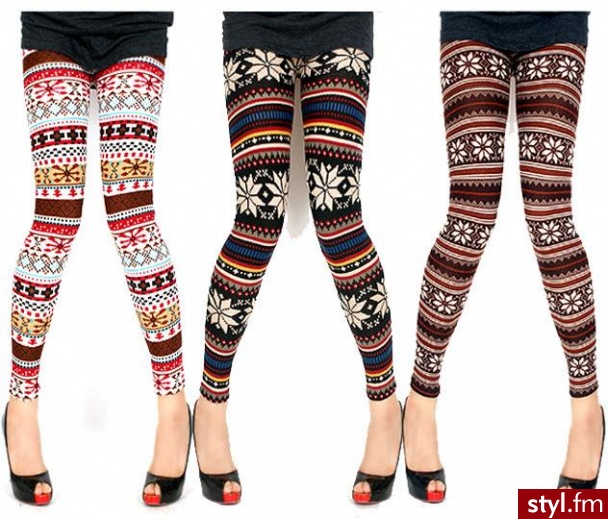 Leginsy Spodnie Moda