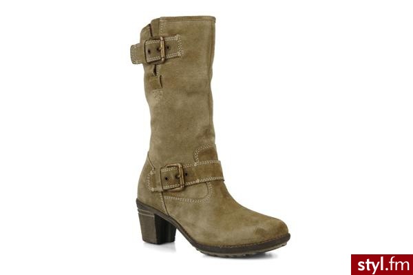 Josef Seibel PÓŁBUTY I BOTKI SHELBY BY JOSEF SEIBEL (Beżowy) - Botki Buty Moda