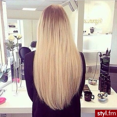 Blond Rozpuszczone Proste Na co dzień Długie Fryzury