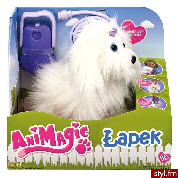 Artyk Łapek Piesek Chodzący Na Świecącej Smycz (Fluffy) - X-30558 - Dziecko