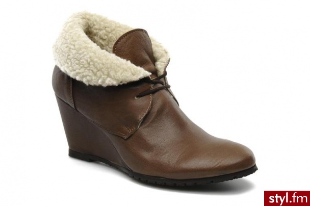Eden PÓŁBUTY I BOTKI MIMIA BY (BEŻOWY) (Beżowy) - Botki Buty Moda