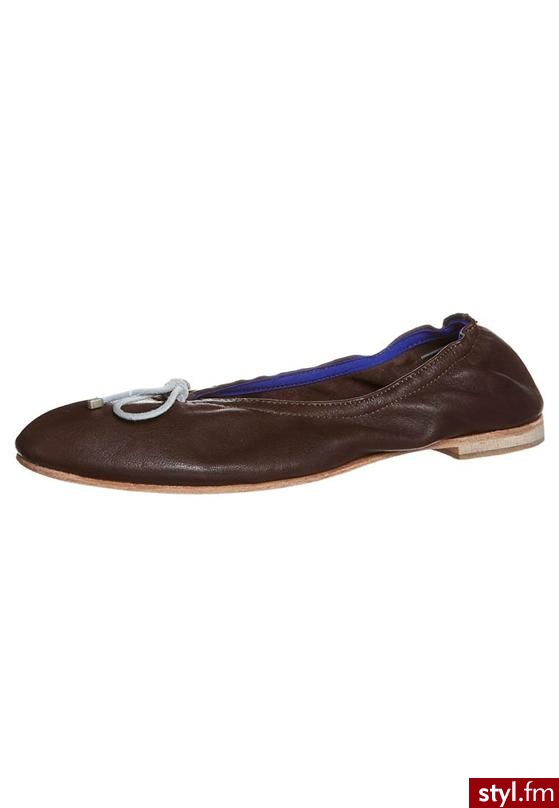 SUS Baleriny brązowy - Balerinki Buty Moda