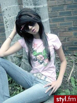 EMO Alternatywne Średnie Fryzury