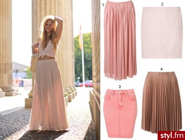 Średnie Spódnice Moda