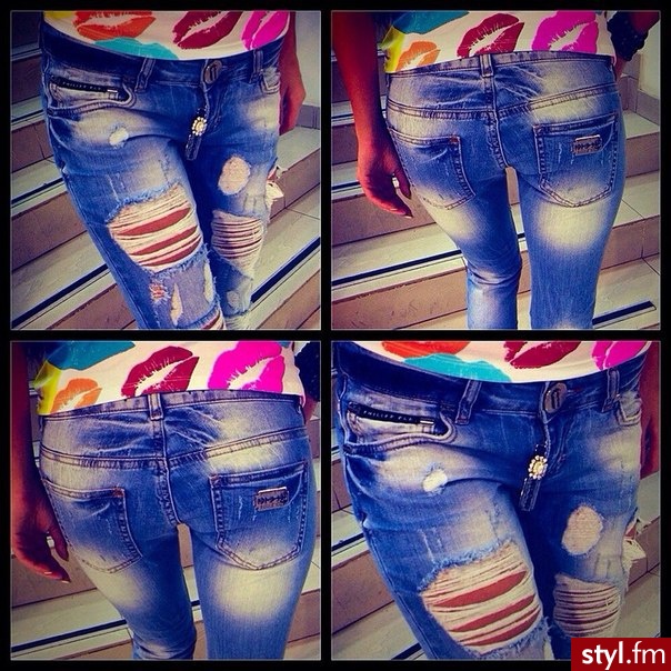 Jeansy Spodnie Moda