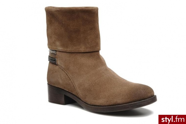 Coco et abricot PÓŁBUTY I BOTKI AREA BY COCO ET ABRICOT (Brązowy) - Botki Buty Moda