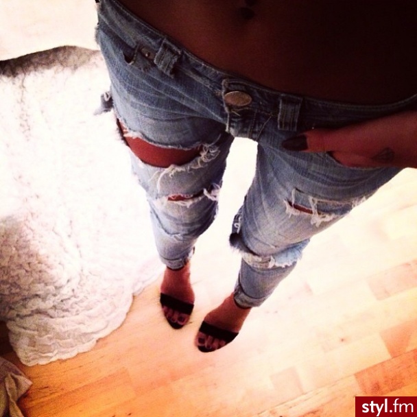 Jeansy Spodnie Moda
