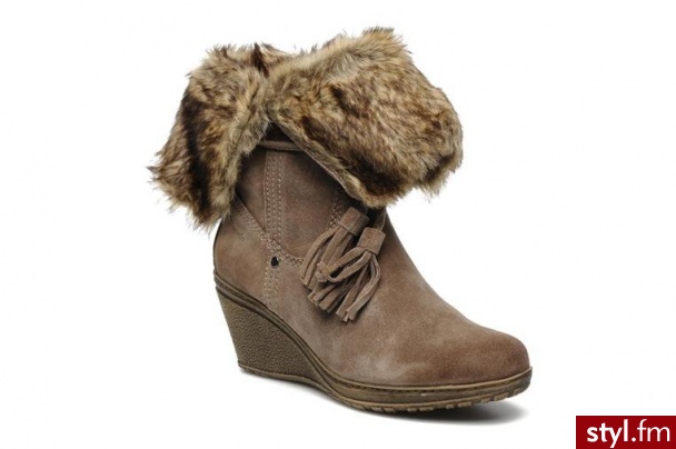 Tamaris PÓŁBUTY I BOTKI VICENTE BY TAMARIS (Szary) - Botki Buty Moda
