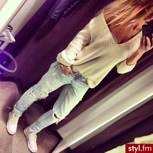 Jeansy Spodnie Moda