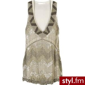 Bally Bead-embellished silver sleeveless top - Polyvore. Pobrano ze strony: http://www.polyvore.com/bally_bead-embellished_silver_sleeveless_top/thing?id=6490146 - Pozostałe Ciuchy Moda