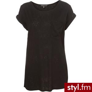 Tall Roll Sleeve Burnout Tee - TopShop - Polyvore. Pobrano ze strony: http://www.polyvore.com/tall_roll_sleeve_burnout_tee/thing?id=24845849 - Pozostałe Ciuchy Moda