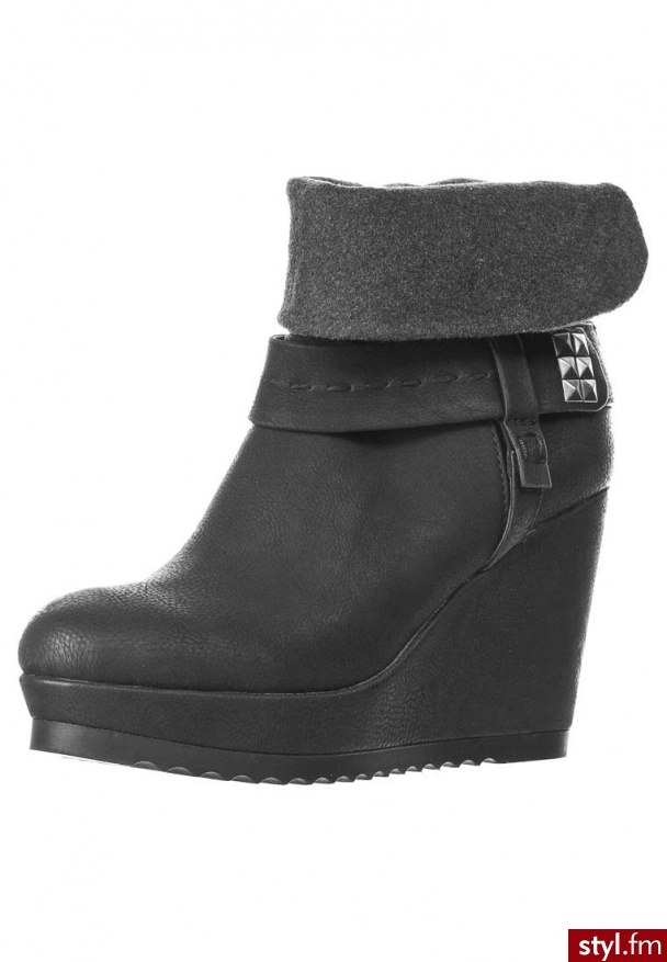 Even&Odd Botki i Ankle Boots czarny - Botki Buty Moda
