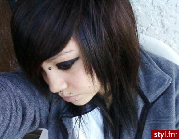 EMO Alternatywne Średnie Fryzury