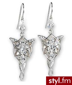 The Noble Collection LOTR Arwens Evenstar Earrrings - Srebrne kolczyki (nob02987) - Kolczyki Biżuteria Moda