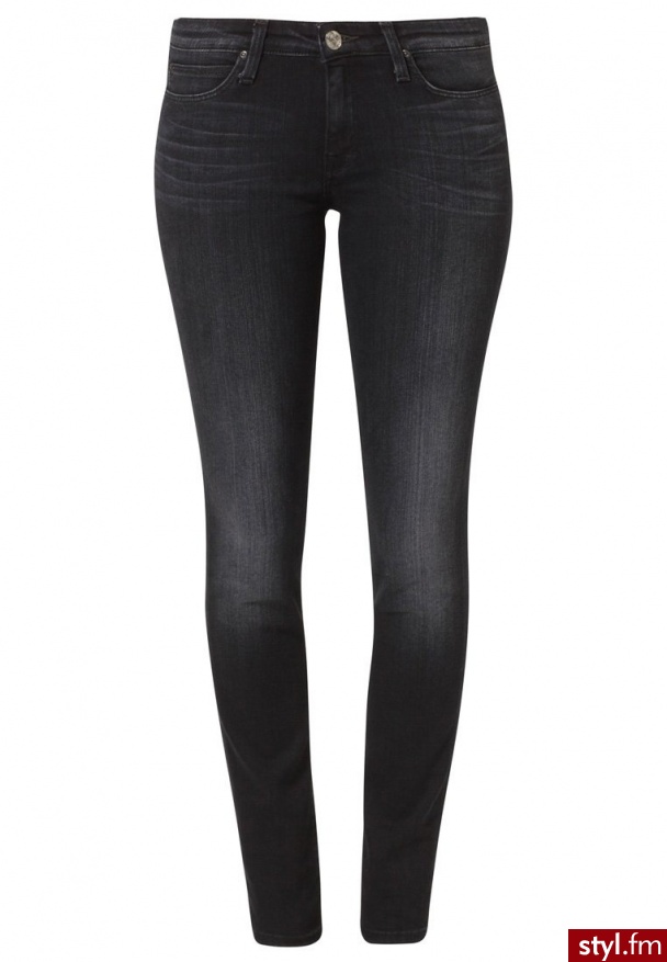 Lee Scarlett Jeansy Slim Fit Czarny - Jeansy Spodnie Moda