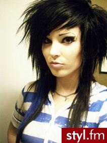 EMO Alternatywne Średnie Fryzury