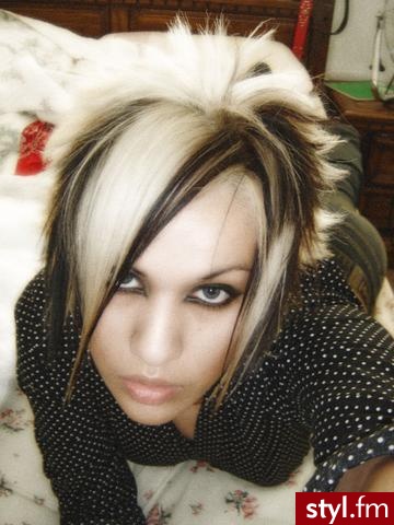EMO Alternatywne Średnie Fryzury
