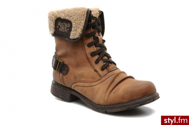 Mustang shoes PÓŁBUTY I BOTKI MANG BY (Brązowy) - Botki Buty Moda