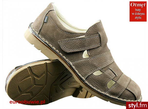 OTMĘT Obuwie Letnie Półbuty OT-450-FP-D Brązowe - Półbuty Buty Moda