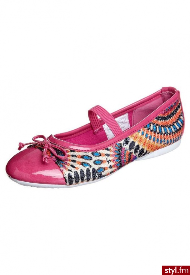 fullstop. Baleriny z zapięciem różowy - Balerinki Buty Moda