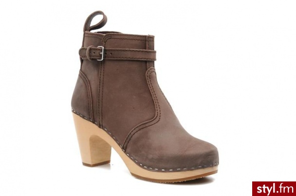 Swedish Hasbeens PÓŁBUTY I BOTKI HIGH HEELED JODHPUR BY SWEDISH HASBEENS (Brązowy) - Botki Buty Moda