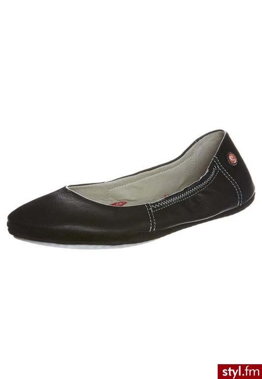 Softinos OLGA Baleriny czarny - Balerinki Buty Moda