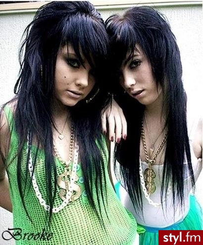 EMO Alternatywne Średnie Fryzury