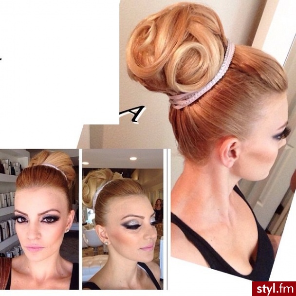 Blond Kok Kręcone Ślubne Średnie Fryzury