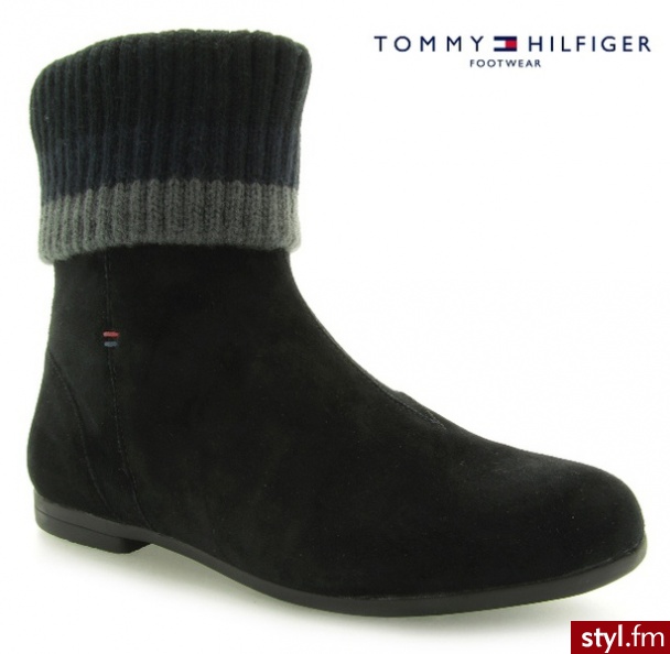 Tommy Hilfiger BOTKI BLOSSOM 1A BLACK - Botki Buty Moda