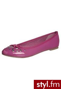 Anna Field Baleriny różowy - Balerinki Buty Moda