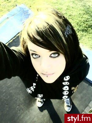 EMO Alternatywne Średnie Fryzury