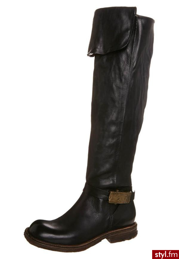 AirStep Kowbojki i Buty motocyklowe czarny 707308-3950 - Pozostałe Buty Moda