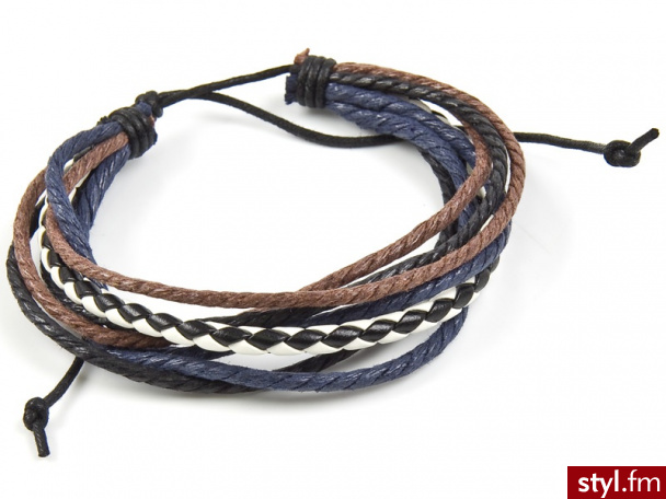 Iloko  BRANSOLETKA SzNURKOWA GRANAT - Bransoletki Biżuteria Moda