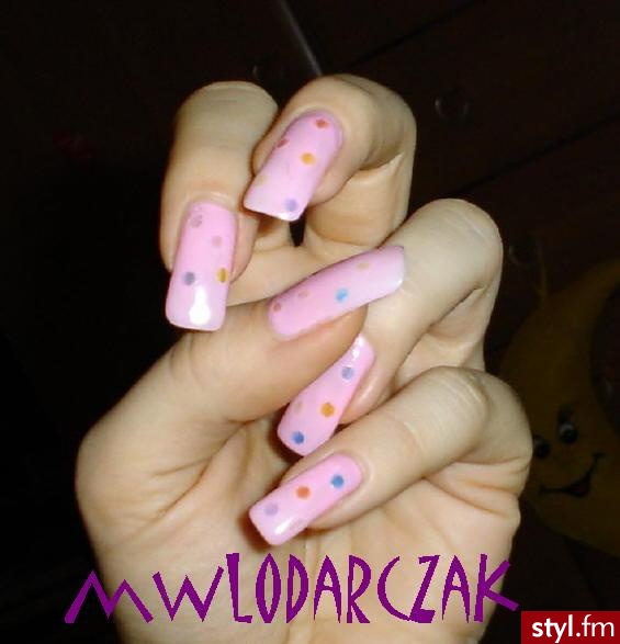 Autor: mwlodarczak różowe z hologramami. Autor: <b>mwlodarczak</b><br /> - Paznokcie